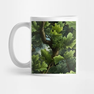 Green Leaves Pattern 19 Mug